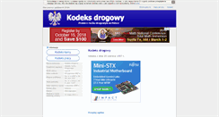 Desktop Screenshot of kodeks-drogowy-rp.org